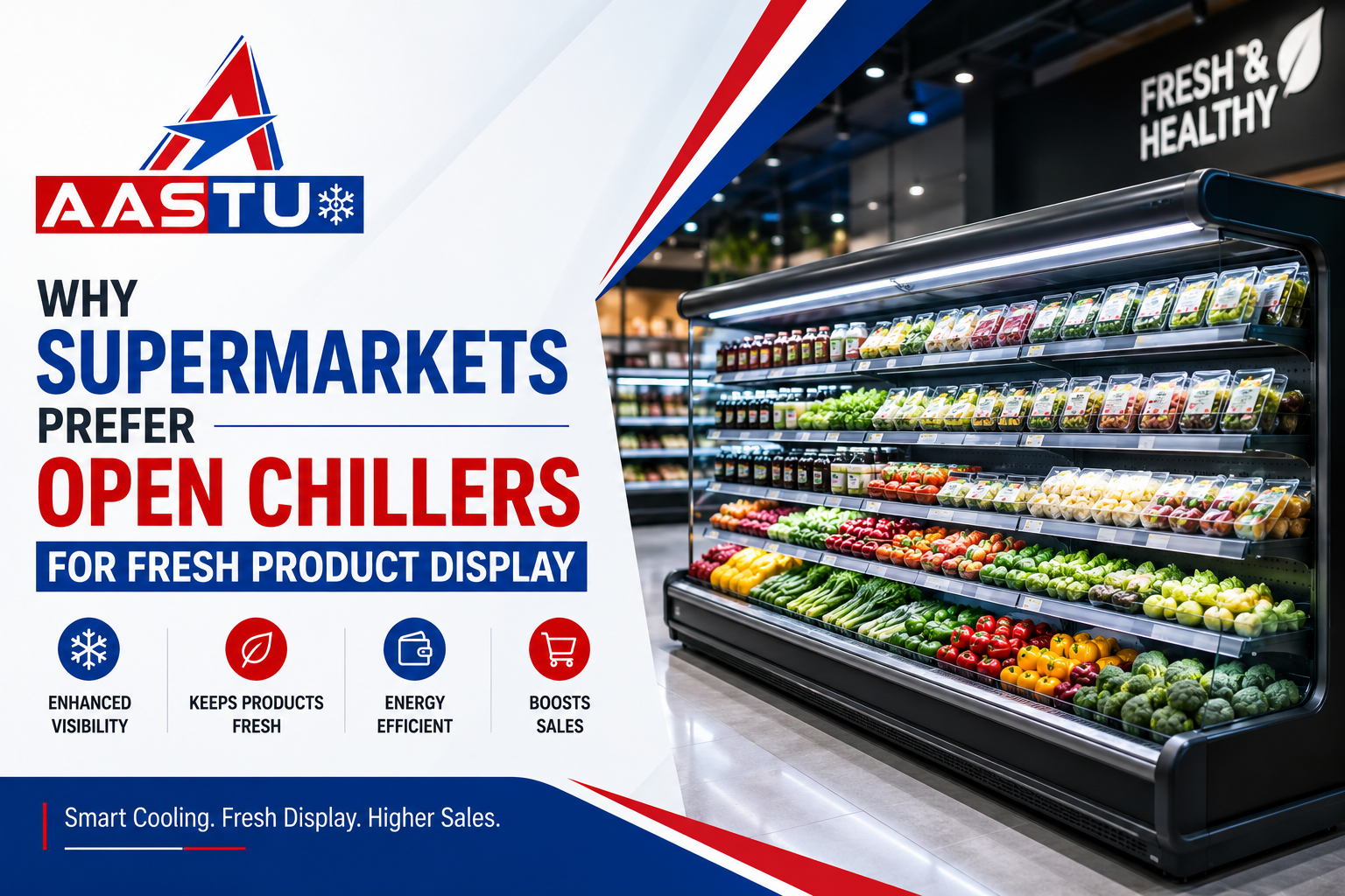 Why Supermarkets Prefer Open Chillers for Fresh Product Display